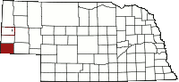 Kimball County Nebraska Map